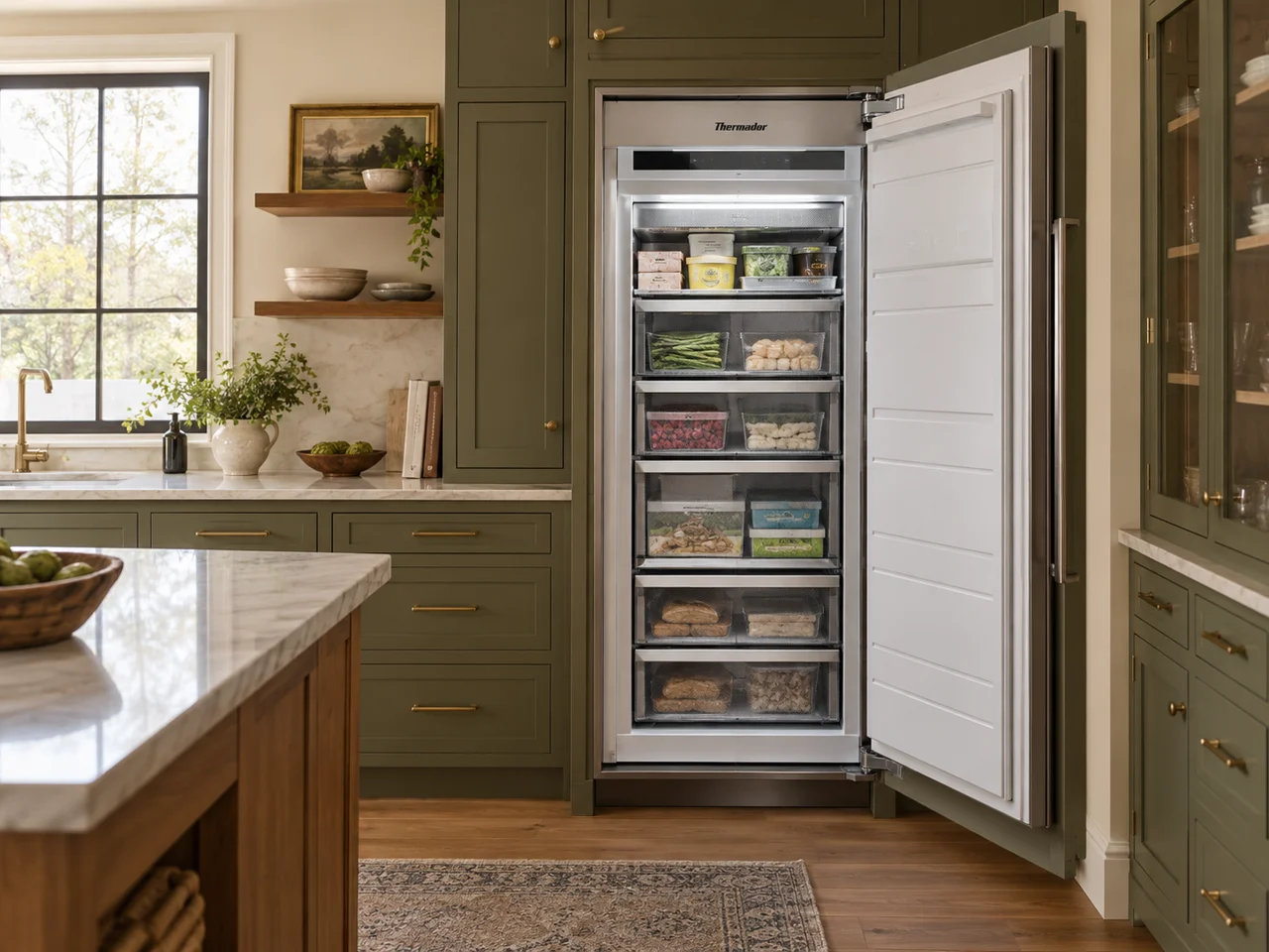 Illustration of a Thermador freezer