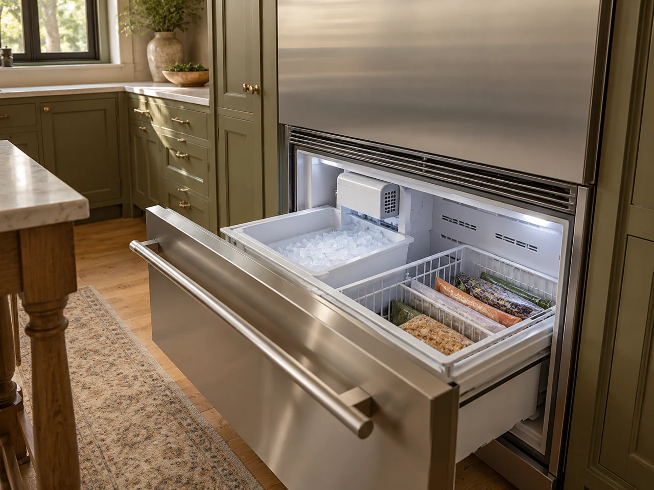 Illustration of Sub-Zero ice maker